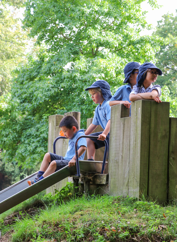 Pre prep students in Town Close.