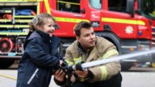 Norfolk Fire and Rescue Service visit Reception and Nursery