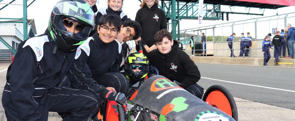 Town Close School celebrate their Silverstone motor racing success!