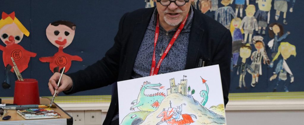 Author and Illustrator James Mayhew visits Town Close School