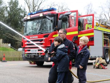 The Norfolk Fire and Rescue Service visit Town Close Pre Prep!