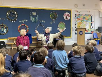 Inspiring visitors speak to Year 2 about Islam