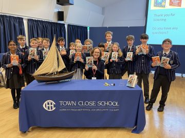We welcome award winning author A. M. Howell into School