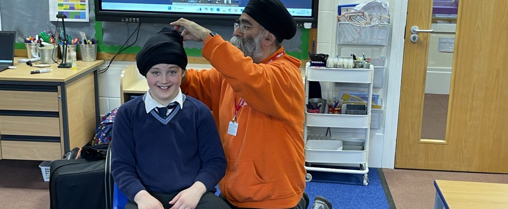 Mr Singh from the Sikh Education Service visits Year 5