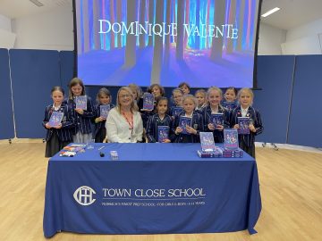 Town Close welcomes author, Dominque Valente, into School